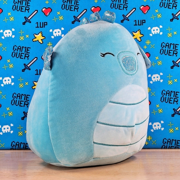 Squishmallow DeeDee the Blue Seahorse 11" Ultrasoft Stuffed Sealife Plush NWT - Picture 2 of 12